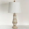Kirkland's Home Olivia Wash Carved Table Lamp- Table Lamps