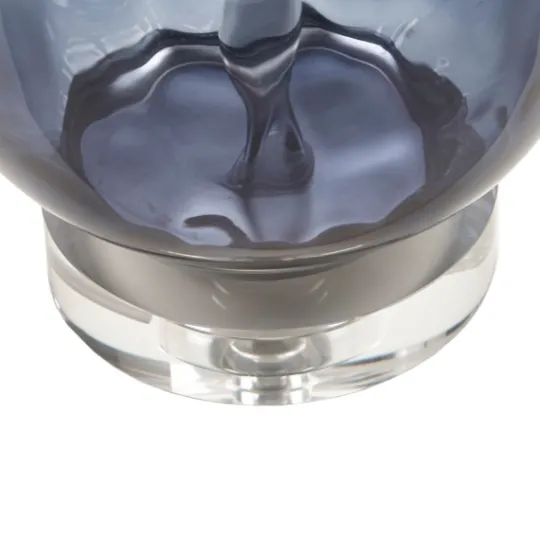 Kirkland's Home Ombre Blue Glass Teardrop Table Lamp- Table Lamps