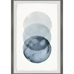 Kirkland's Home Ombre Overlapping Circles Giclee Framed Art Print- Framed Art