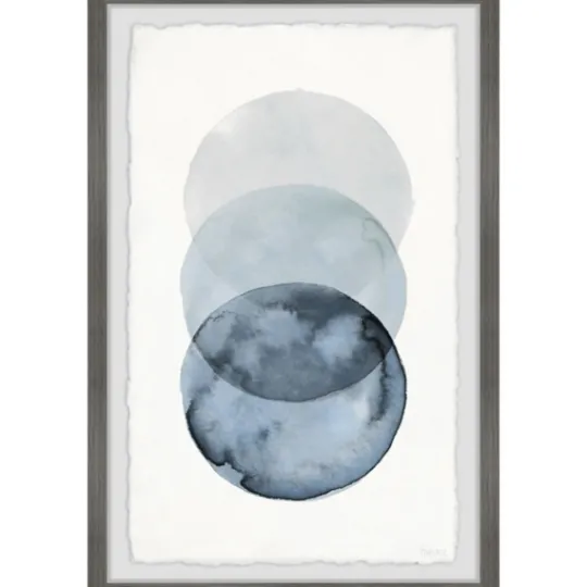 Kirkland's Home Ombre Overlapping Circles Giclee Framed Art Print- Framed Art