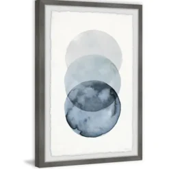 Kirkland's Home Ombre Overlapping Circles Giclee Framed Art Print- Framed Art
