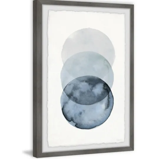 Kirkland's Home Ombre Overlapping Circles Giclee Framed Art Print- Framed Art
