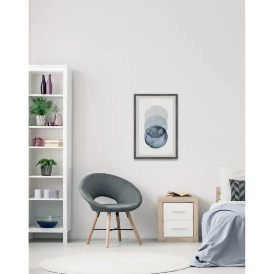 Kirkland's Home Ombre Overlapping Circles Giclee Framed Art Print- Framed Art