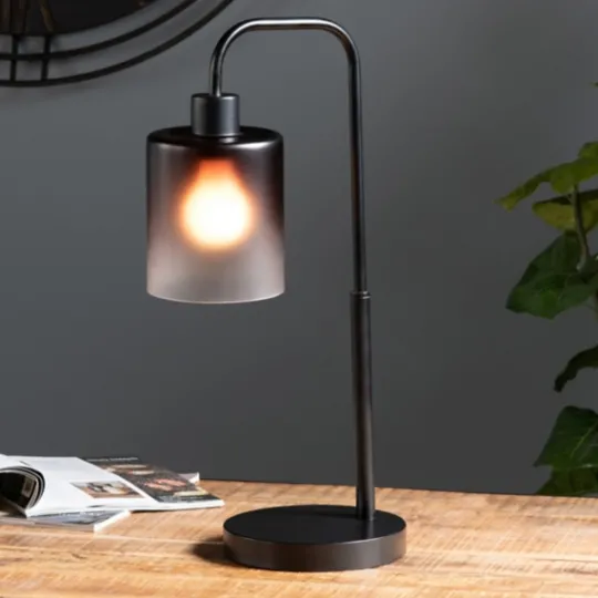 Kirkland's Home Ombre Smoke Glass Task Lamp- Table Lamps