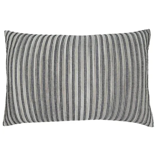 Kirkland's Home Onyx Corded Line Stripe Lumbar Throw Pillow- Pillows