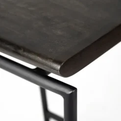 Kirkland's Home Onyx Modern Metal Curve Seat Bar Stool- Bar Stools & Counter Height Stools