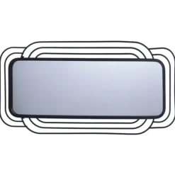 Kirkland's Home Onyx Ringed Oblong Frame Wall Mirror- Decorative Mirrors