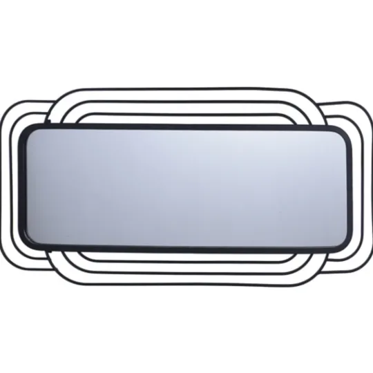 Kirkland's Home Onyx Ringed Oblong Frame Wall Mirror- Decorative Mirrors