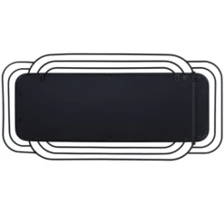 Kirkland's Home Onyx Ringed Oblong Frame Wall Mirror- Decorative Mirrors