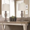 Kirkland's Home Opal Rustic Wood Table Lamps, Set Of 2- Table Lamps