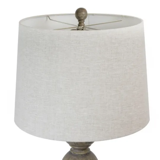 Kirkland's Home Opal Rustic Wood Table Lamps, Set Of 2- Table Lamps