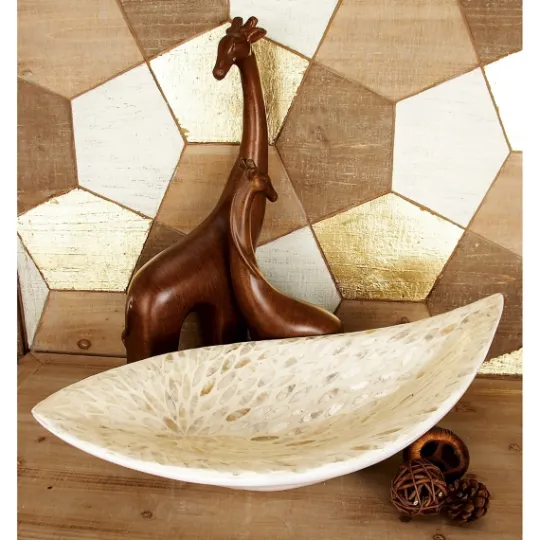 Kirkland's Home Opalescent Mussel Shell Inlay Bowl- Decorative Bowls & Jars