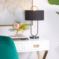 Kirkland's Home Open Metal Loop Table Lamp- Table Lamps