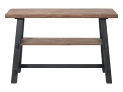 Kirkland's Home Open Pine Wood Sawhorse Console Table- Console Tables