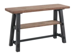 Kirkland's Home Open Pine Wood Sawhorse Console Table- Console Tables