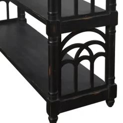 Kirkland's Home Open Shelf Cathedral Ends Console Table- Entryway Furniture