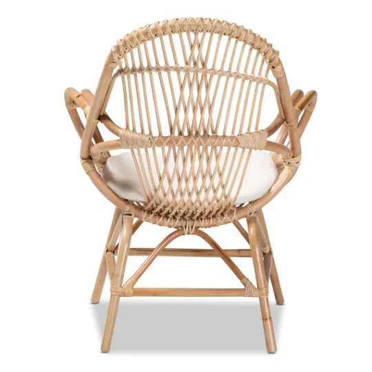 Kirkland's Home Open Woven Rattan Accent Chair- Accent Chairs