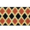 Kirkland's Home Orange And Black Western Diamond Doormat- Doormats