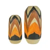 Kirkland's Home Orange And Brown Ceramic Vases, Set Of 2- Vases
