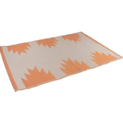 Kirkland's Home Orange Geometric Outdoor Area Rug, 4X6- Outdoor Rugs