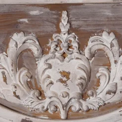 Kirkland's Home Ornate Antique White Wood Wall Mirror- Decorative Mirrors