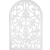 Kirkland's Home Ornate Floral Wooden Arch Wall Plaque- Wall Plaques