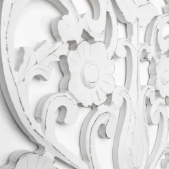 Kirkland's Home Ornate Floral Wooden Arch Wall Plaque- Wall Plaques
