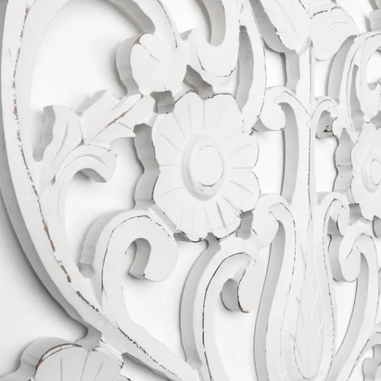Kirkland's Home Ornate Floral Wooden Arch Wall Plaque- Wall Plaques
