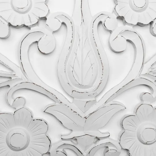 Kirkland's Home Ornate Floral Wooden Arch Wall Plaque- Wall Plaques