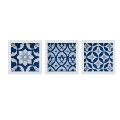 Kirkland's Home Ornos Medallion Tiles Wall Plaques, Set Of 3- Wall Plaques