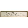 Kirkland's Home Our Family Framed Wooden Wall Plaque- Wall Quotes & Signs