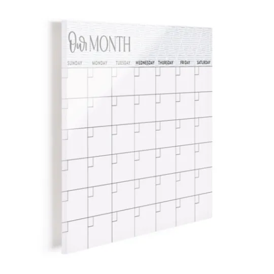Kirkland's Home Our Month Acrylic Dry Erase Board- Wall Storage