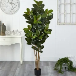 Kirkland's Home Outdoor Oak Tree In Black Nursery Planter- Trees & Topiaries