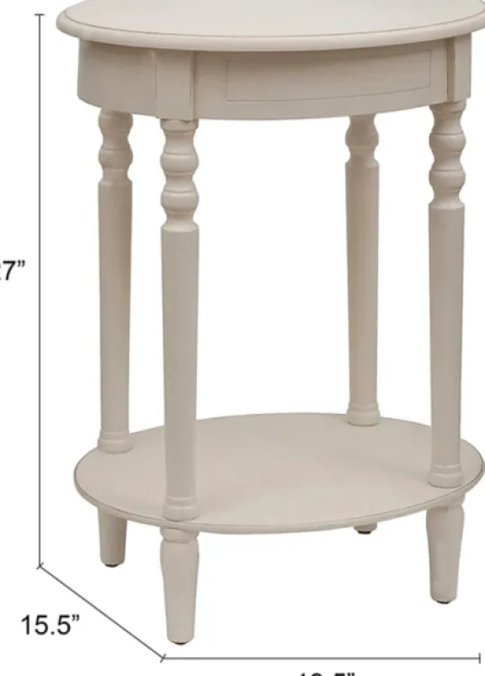 Kirkland's Home Oval Antique Accent Table- Accent & End Tables