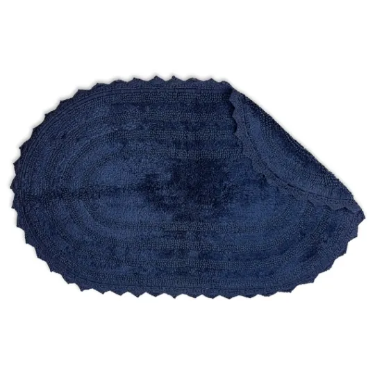 Kirkland's Home Oval French Crochet Bath Mat- Bathroom Rugs