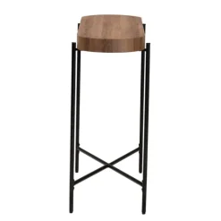 Kirkland's Home Oval Light Wood X Base Console Table- Console Tables