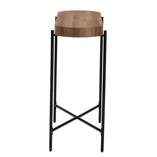 Kirkland's Home Oval Light Wood X Base Console Table- Console Tables