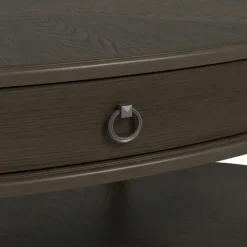 Kirkland's Home Oval Wood 2-Tier Coffee Table- Coffee Tables