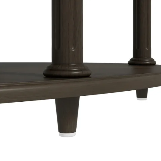 Kirkland's Home Oval Wood 2-Tier Coffee Table- Coffee Tables