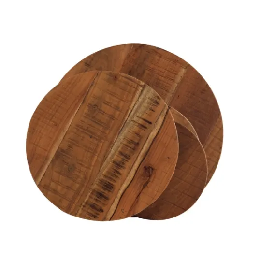 Kirkland's Home Overlapping Acacia Wood Side Table- Accent & End Tables