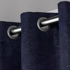 Kirkland's Home Oxford Navy Thermal Curtain Panel Set, 84 In.- Curtains & Drapes