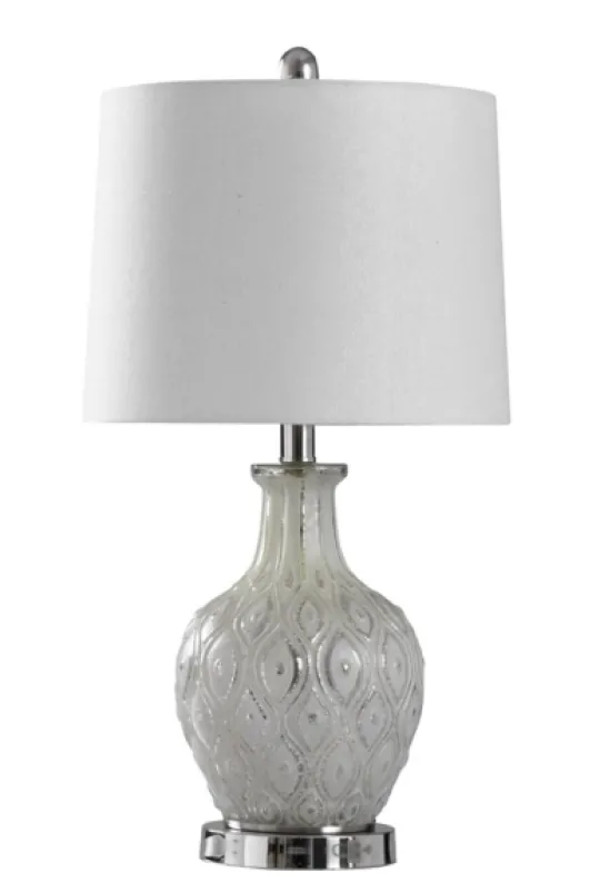 Kirkland's Home Painted Mercury Glass Table Lamp- Table Lamps