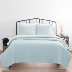 Kirkland's Home Pale Herring 3-Pc. Queen Quilted Coverlet Set- Bedspreads & Coverlets