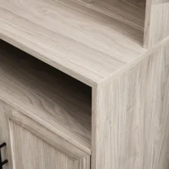 Kirkland's Home Pale Wooden Willow Storage Bookcase- Bookshelves