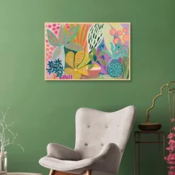 Kirkland's Home Palm Heavan Framed Canvas Art Print- Framed Art