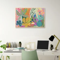 Kirkland's Home Palm Heavan Framed Canvas Art Print- Framed Art
