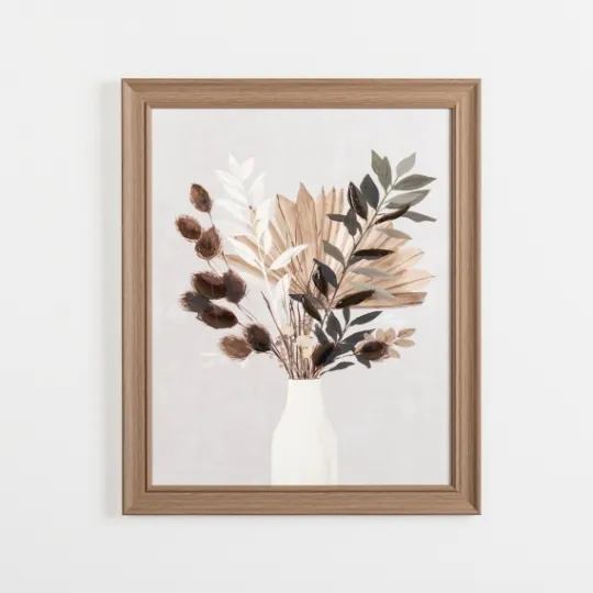 Kirkland's Home Pampas Bouquet I Framed Art Print- Framed Art