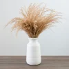 Kirkland's Home Pampas Grass Bouquet In White Ceramic Vase- Arrangements & Greenery