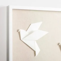 Kirkland's Home Paper Origami Birds Shadowbox Wall Plaque- Wall Plaques