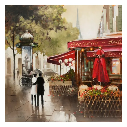 Kirkland's Home Paris In The Rain Giclee Canvas Art Print- Canvas Art